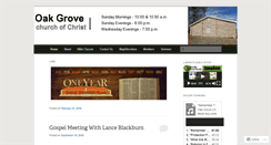 Desktop Screenshot of oakgrovechurchofchrist.net